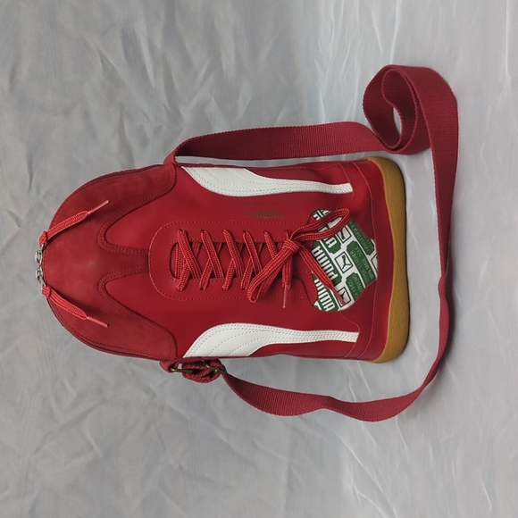 Puma Handbags - Puma Sneaker Sneaker Bag, Leather and Cotton Crossbody Bag, Rare HTF